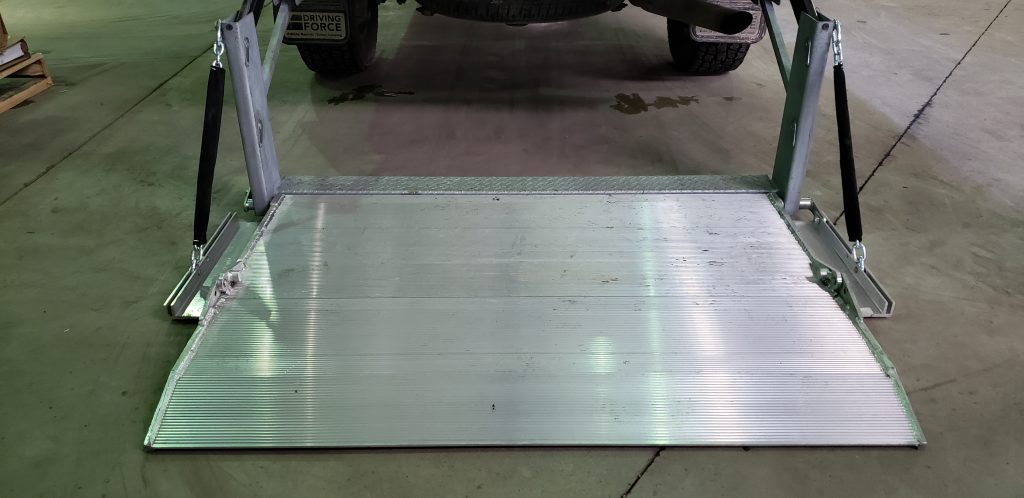 Liftgate installed on truck body