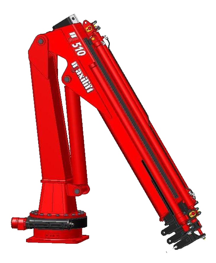 ML510 MRRC &mdash; 35,400 ft lb Telescopic Stiff Boom Crane 5 tm (Multifunction Radio Remote Control)