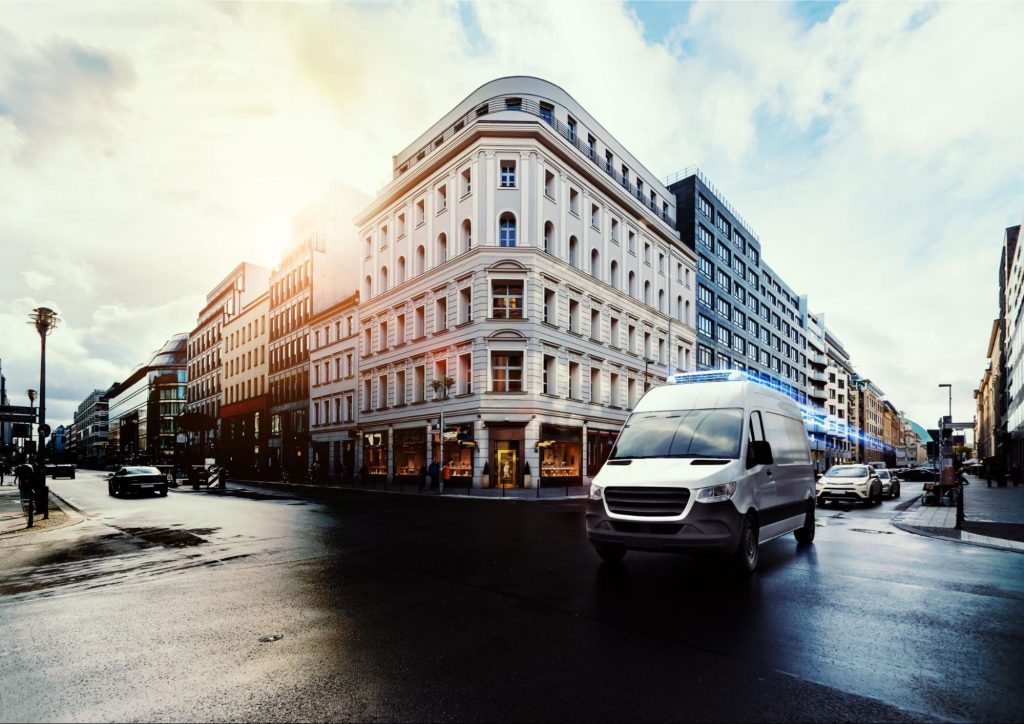 Temperature controlled cargo van interior