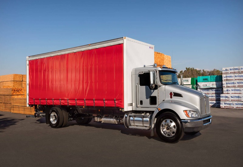 Morgan dry freight curtain side truck body